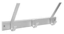 Afbeeldingen van Siro Haaklijst metaal - boorafstand 302mm/L 324mm/H 80mm/B 120mm - mat aluminium 
