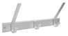Afbeeldingen van Siro Haaklijst metaal - boorafstand 302mm/L 324mm/H 80mm/B 120mm - mat aluminium 