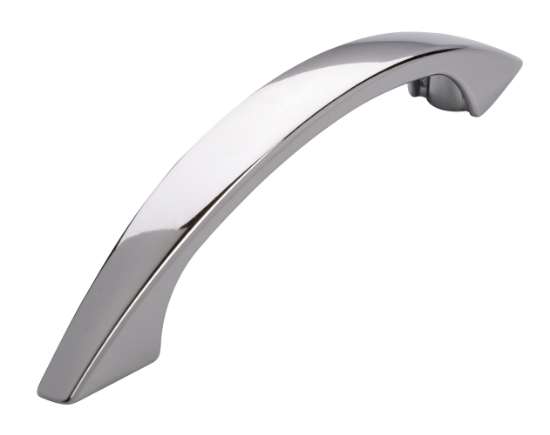 Afbeeldingen van Siro Meubelgreep metaal - boorafstand 76mm/L 102mm/H 19mm/B 11mm chroom glanzend 