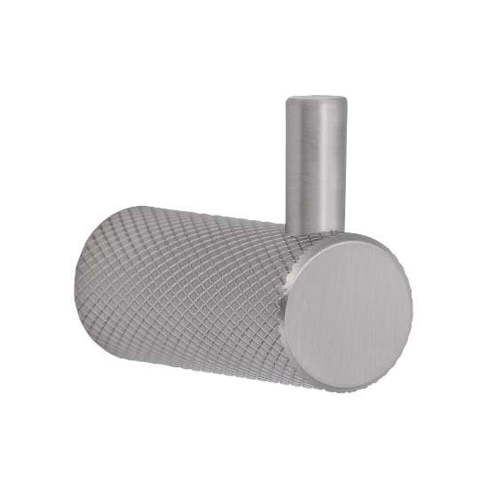 Afbeeldingen van Siro Kapstokhaak metaal - L 30mm/H 40mm/B 16mm mat RVS effect 