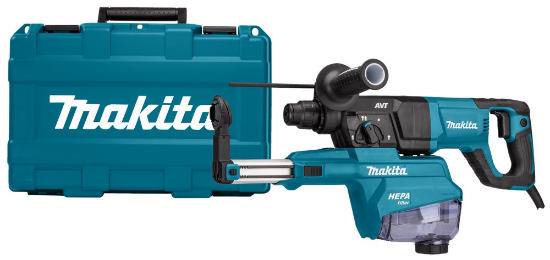 Afbeeldingen van Makita Combihamer HR2663 - 230v 800Watt - D-greep inclusief stofafzuiging in koffer 