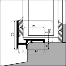 Afbeeldingen van Ellen Beglazingsprofiel BS-8 ANO 500
