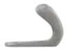 Afbeeldingen van Siro Kapstokhaak metaal - boorafstand 8mm/L 33mm/H 22mm/B 44mm - gepolijst aluminium 