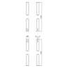 Afbeeldingen van INTERSTEEL Stangenset deurespagnolet 2 x 125 cm chroom mat 5620
