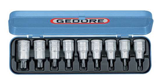 Afbeeldingen van GEDORE Dopsleutel-schroevendraaierset 1/2" 9-delig ITX 19 PM / ITX 19 B-PM