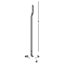 Afbeeldingen van GB Stormanker 1000mm 30x2mm Sendzimir Verzinkt
