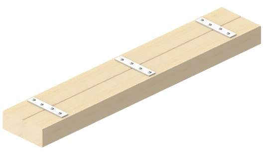Afbeeldingen van GB Verbindingsplaat 80 15x2 Zink-Magnesium BASISARTIKEL