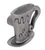 Afbeeldingen van Siro Meubelknop metaal - L 42mm/H 21mm/B 39mm - tin 