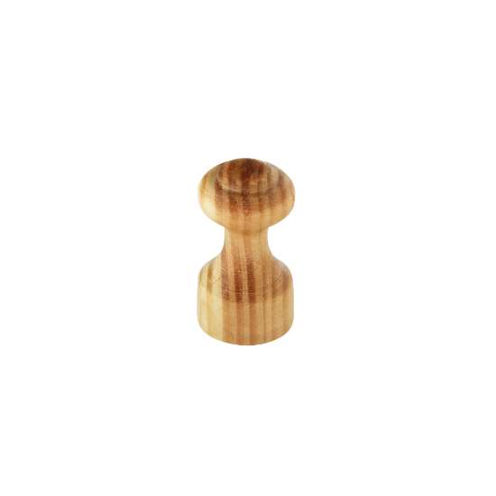 Afbeeldingen van Siro Meubelknop hout - L 15mm/H 29mm/B 15mm grenen gelakt 