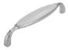 Afbeeldingen van Siro Meubelgreep metaal - boorafstand 128mm/L 138mm/H 27mm/B 23mm chroom glanzend/wit 