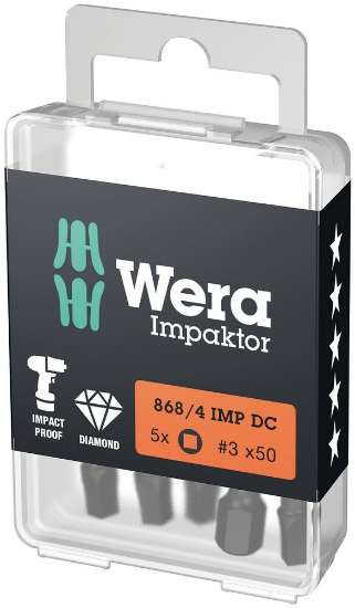 Afbeeldingen van Wera Bit robertson 868/4 IMP DC Impaktor