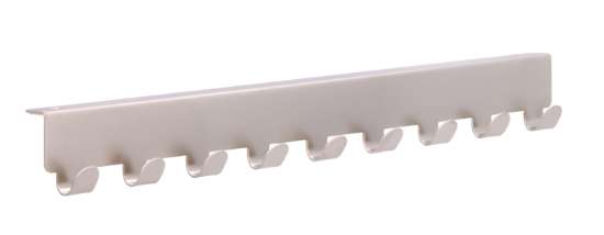 Afbeeldingen van Siro Deurkapstok metaal - met 9 haken boorafstand 336mm/L 366mm/H 32mm/B 41mm nikkel mat 