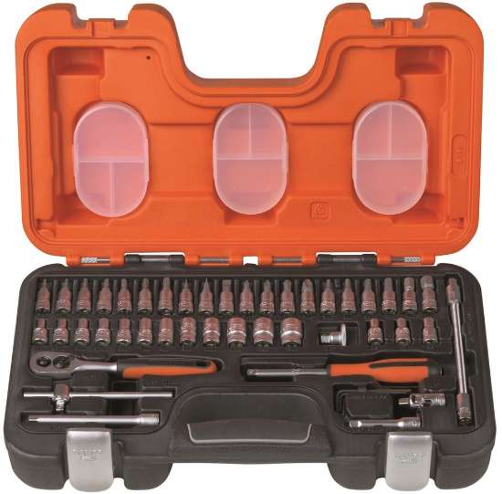 Afbeeldingen van Bahco 1/4" doppenset/bits 46 delig (S460)