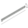 Afbeeldingen van GB Heng 600 40x5 voor pen 13mm Elektrolytisch Verzinkt