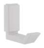 Afbeeldingen van Siro Kapstokhaak kunststof - boorafstand 20mm/L 51mm/H 57mm/B 22mm - wit 
