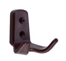 Afbeeldingen van Siro Kapstokhaak kunststof - boorafstand 20mm/L 62mm/H 62mm/B 57mm - bruin 