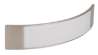Afbeeldingen van Siro Meubelgreep metaal - boorafstand 96mm/L 137mm/H 26mm/B 30mm RVS effect/wit 
