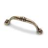 Afbeeldingen van Hettich Greep Alberta, boorafstand 96, L 110 mm, B 14 mm, H 28 mm, messingkleurig antiek