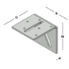 Afbeeldingen van GB Hoekanker zwaar - 80x80 72x4 - Zink Magnesium