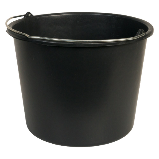 Afbeeldingen van Gripline-D Emmer met Knopbeugel - 20L - zwart