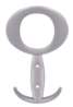 Afbeeldingen van Siro Kapstokhaak metaal - boorafstand 32mm/L 147mm/H 43mm/B 94mm - aluminium 