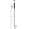 Afbeeldingen van GB Muurplaatanker M12x500x50mm draadlengte > 120mm Verzinkt Draad 
