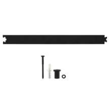 Afbeeldingen van INTERSTEEL Schuifdeursysteem – tussenrail 45 cm mat zwart 4501