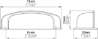 Afbeeldingen van Siro Schelpgreep metaal - boorafstand 64mm/L 78mm/H 23mm/B 28mm - RVS effect 