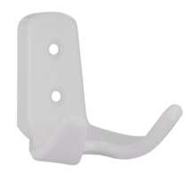 Afbeeldingen van Siro Kapstokhaak kunststof - boorafstand 20mm/L 62mm/H 62mm/B 57mm - wit 