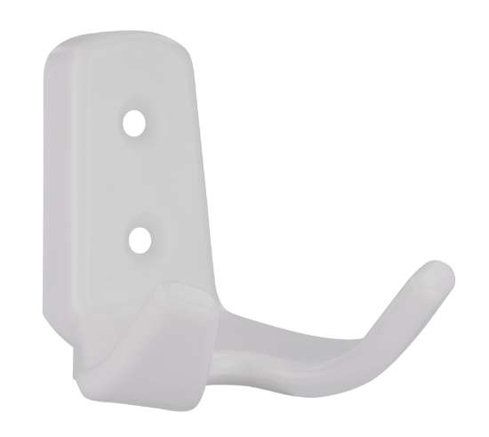 Afbeeldingen van Siro Kapstokhaak kunststof - boorafstand 20mm/L 62mm/H 62mm/B 57mm - wit 