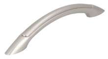 Afbeeldingen van Siro Meubelgreep kunststof - boorafstand 128mm/L 179mm/H 30mm/B 14mm - nikkel mat 