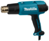 Afbeeldingen van Makita heteluchtpistool, HG6531CK - 230v 50/650 °C - inclusief diverse opzetstukken in koffer 