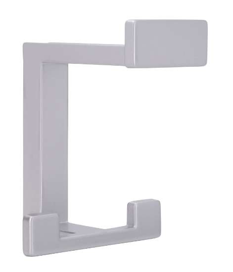 Afbeeldingen van Siro Kapstokhaak metaal - boorafstand 32mm/L 92mm/H 80mm/B 70mm aluminium 