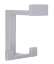 Afbeeldingen van Siro Kapstokhaak metaal - boorafstand 32mm/L 92mm/H 80mm/B 70mm aluminium 