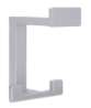 Afbeeldingen van Siro Kapstokhaak metaal - boorafstand 32mm/L 92mm/H 80mm/B 70mm aluminium 