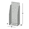 Afbeeldingen van GB Balkdrager GBS-ZL 100x250 1,5 Sendzimir Verzinkt