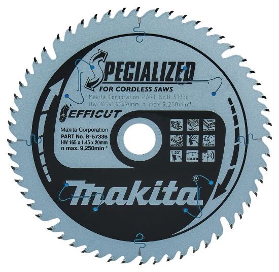 Afbeeldingen van Makita Zaagb Hout 165X20X1,6 56T B-57336
