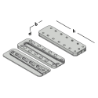 Afbeeldingen van GB blinde houtverbinding - 250x80x18mm 100x280mm - aluminium