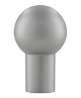 Afbeeldingen van Siro Meubelknop kunststof - L 15mm/H 24mm/B 15mm - aluminium 
