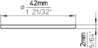 Afbeeldingen van Siro Onderplaat metaal - L 42mm/H 2mm/B 42mm antiek messing 