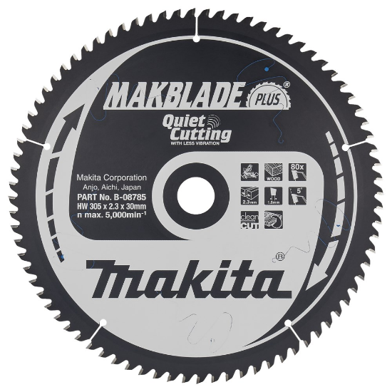Afbeeldingen van Makita Zaagb Hout 305x30x80T 5G B-08785
