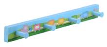 Afbeeldingen van Siro Haaklijst kunststof - boorafstand 168mm/L 300mm/H 36mm/B 30mm blauw/trein 