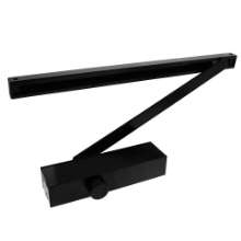 Afbeeldingen van INTERSTEEL Deurdranger met glijarm DR 124 207x55x40 mm zwart 4801