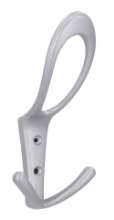 Afbeeldingen van Siro Kapstokhaak metaal - boorafstand 25mm/L 161mm/H 71mm/B 76mm - aluminium 