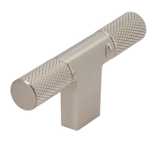 Afbeeldingen van Siro Meubelknop metaal - L 72mm/H 32mm/B 12mm mat RVS effect 