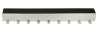 Afbeeldingen van Siro Haaklijst metaal - boorafstand 490mm/L 513mm/H 76mm/B 61mm nikkel mat/zwart 
