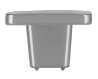Afbeeldingen van Siro Meubelknop metaal - L 33mm/H 22mm/B 33mm chroom glanzend 