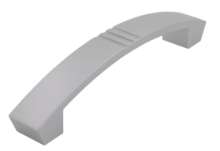 Afbeeldingen van Siro Meubelgreep kunststof - boorafstand 128mm/L 146mm/H 28mm/B 20mm - aluminium 