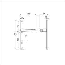 Afbeeldingen van Ami kruk op schild F1 245/30