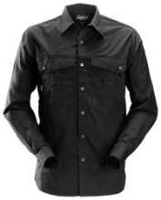 Afbeeldingen van Snickers Blouse 8508 maat XL Zwart 0400 lange mouw Op=Op